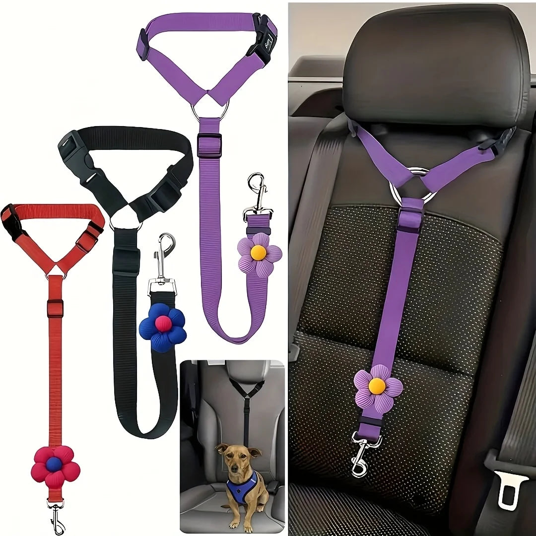 Adjustable Dog Car Seat Belt Safety Tether