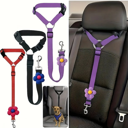 Adjustable Dog Car Seat Belt Safety Tether