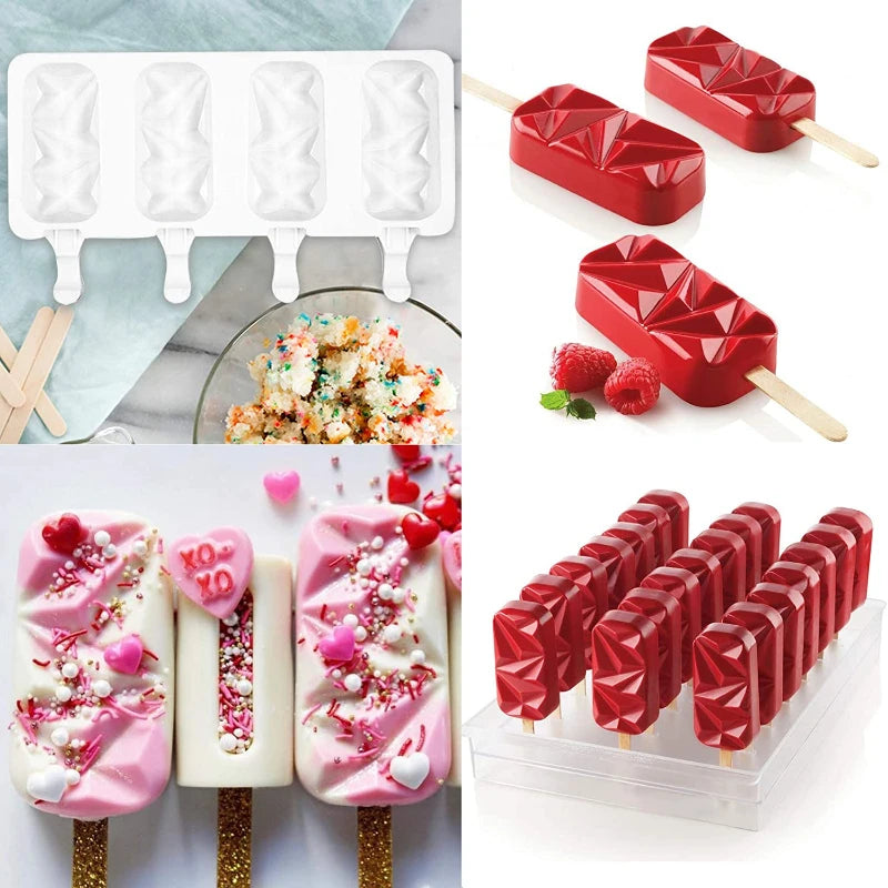 Silicone Ice Cream Popsicle Mould
