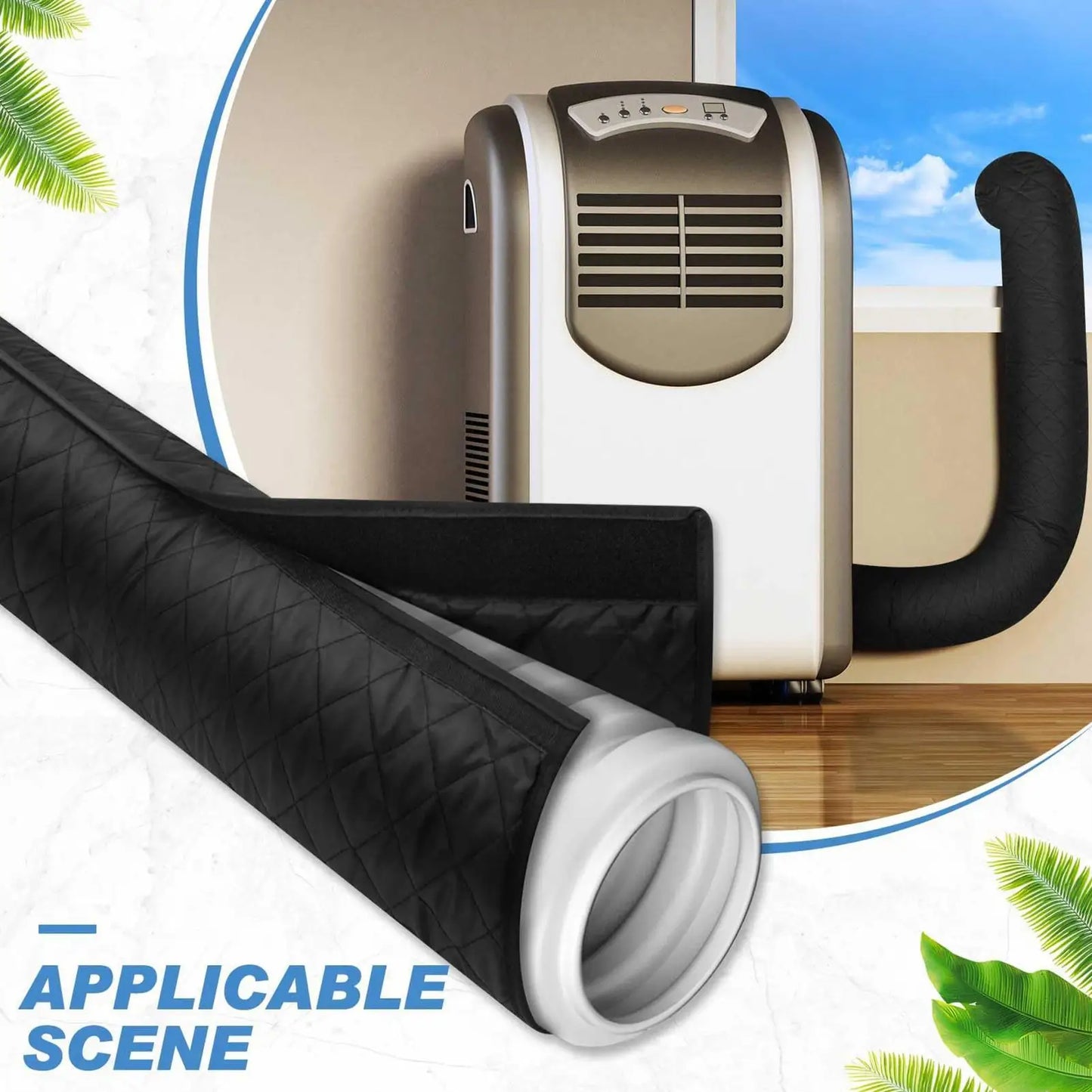 Portable AC Hose Insulation Sleeve