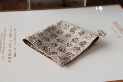 Korean Retro Geometric Pocket Square