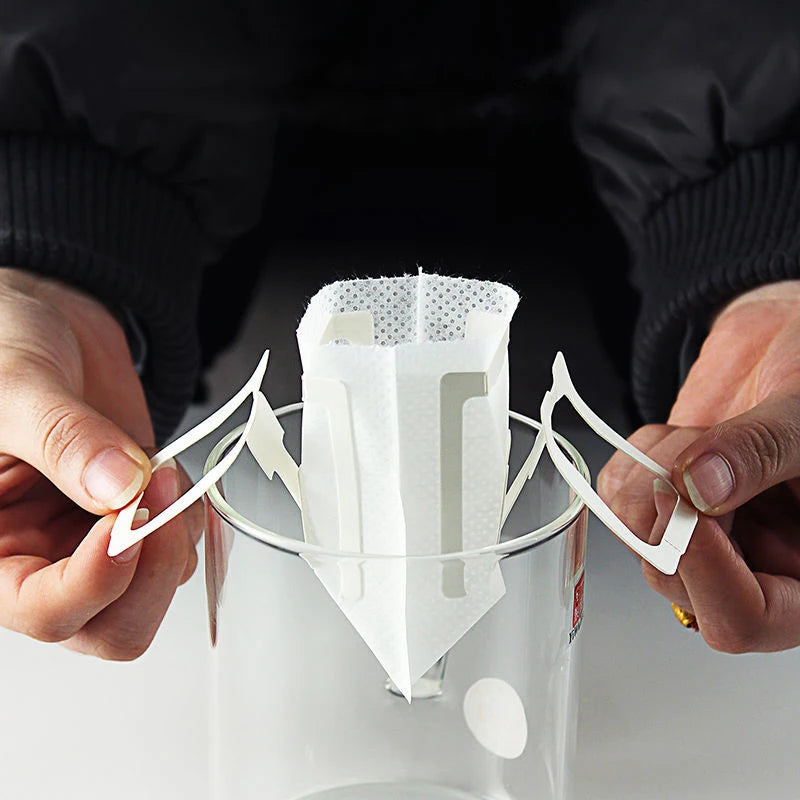 Portable Single-Serve Drip Coffee Filter Bags for Fresh Brew Coffee & Tea