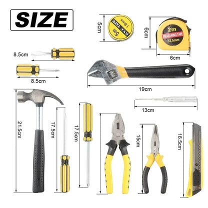 Household Hand Tool Kit with Storage Case