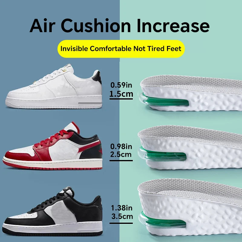 Orthopedic Height Increase Memory Foam Insoles