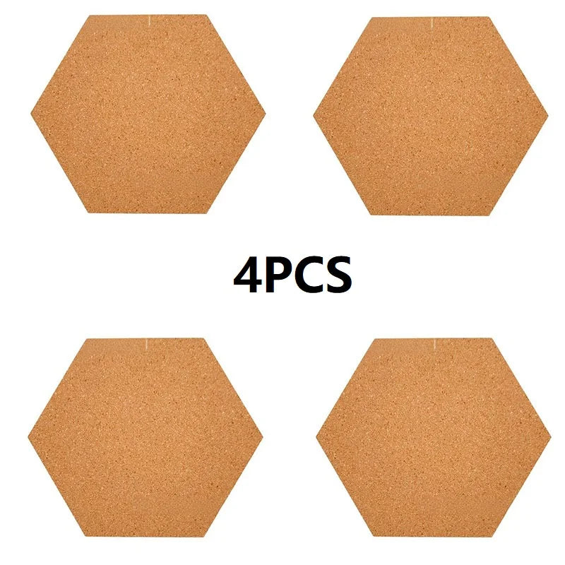 Hexagon Cork Bulletin Board Tiles