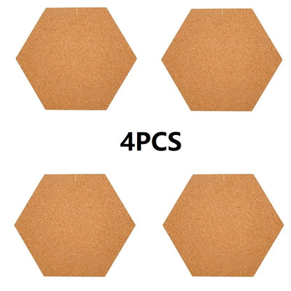 Hexagon Cork Bulletin Board Tiles
