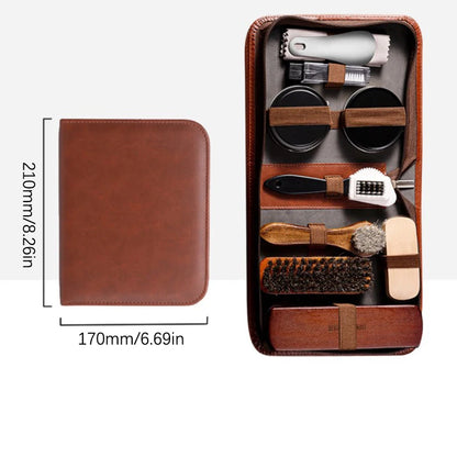 Horsehair Shoe Care Cleaning & Polishing Kit