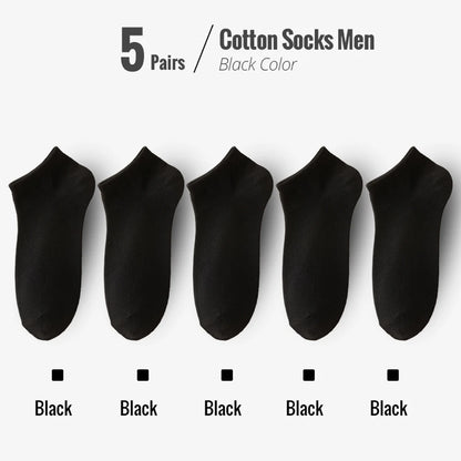 Men’s 95% Combed Cotton Dress Socks 5 Pairs