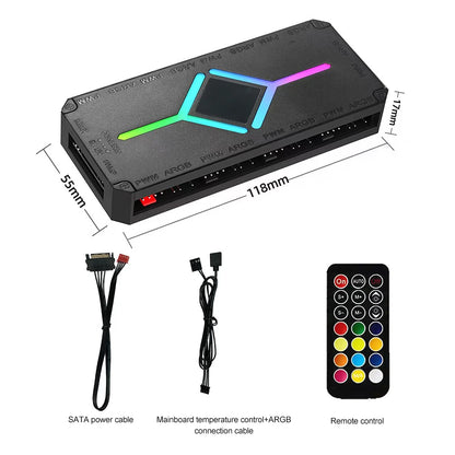 5V ARGB PWM Fan Hub Controller