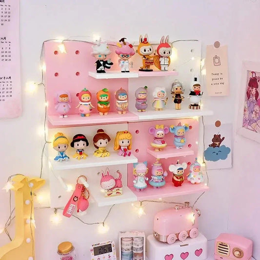 Wall-Mounted Pegboard Storage Shelf
