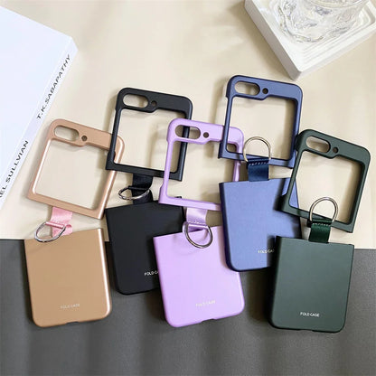 Samsung Galaxy Z Flip Ring Lanyard Case