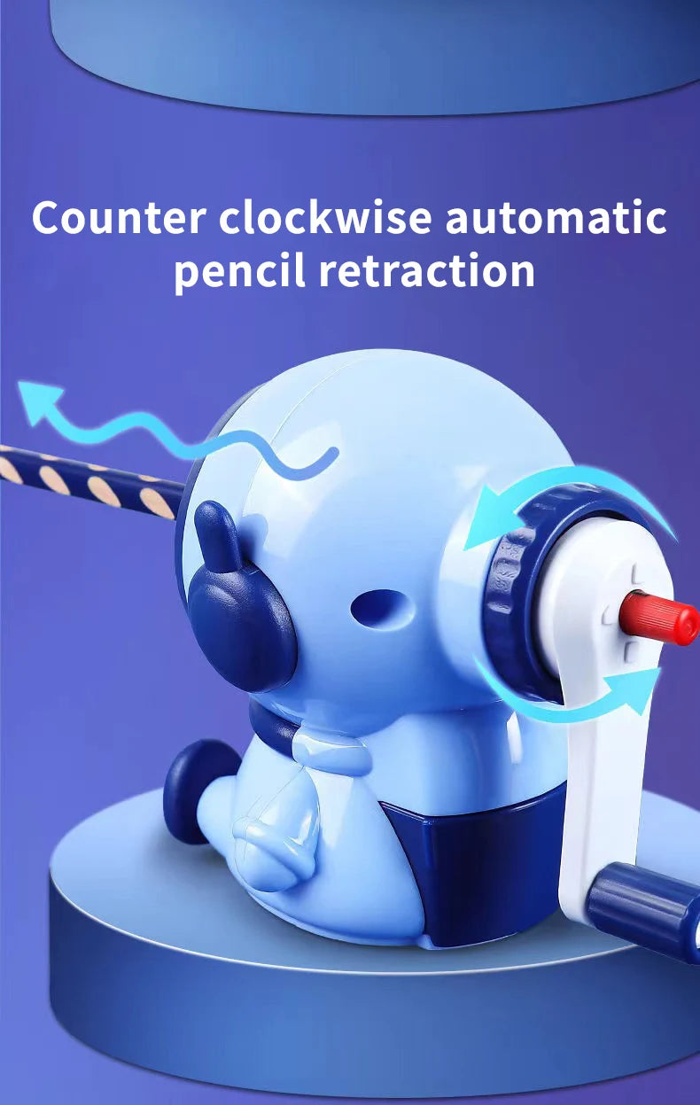 Astronaut Hand Crank Pencil Sharpener