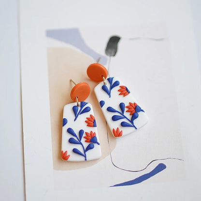 Classic Bohemiam Drop Bright Color Earrings