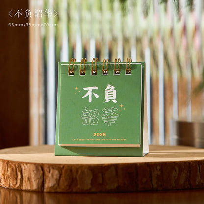 2026 Inspirational Mini Desk Calendar