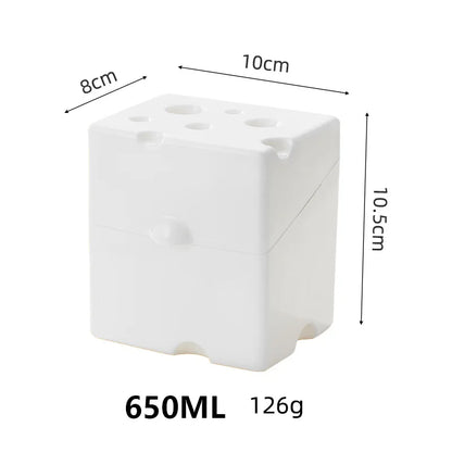 Plastic Cheese Slice Storage Container with Flip-Top Lid