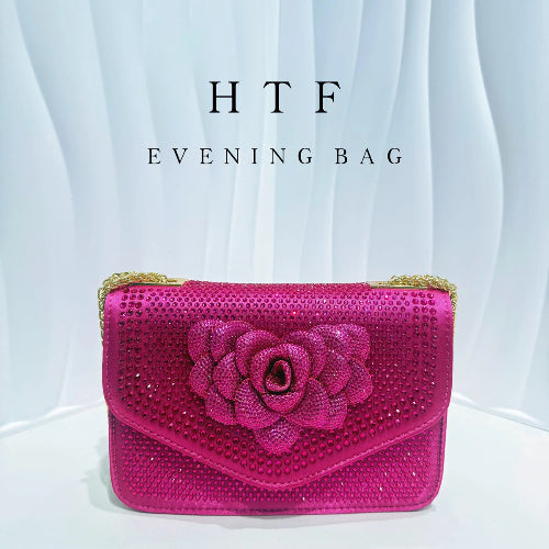 Glitter Crystal Evening Clutch Bag