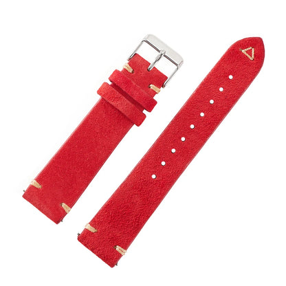 Suede Leather Watch Strap Replacement Band
