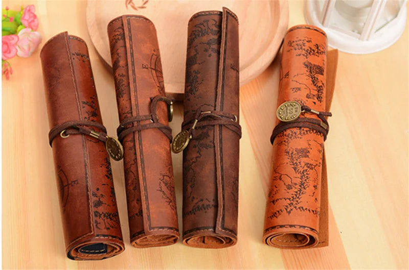 Vintage Retro Treasure Map Pencil Cases