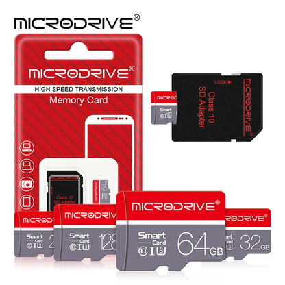 Class 10 High-Speed MicroSD Card with SD Adapter