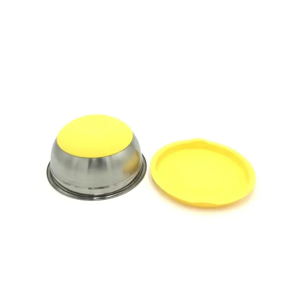Stainless Steel Mixing Bowl with Lid & Non-Slip Silicone Base