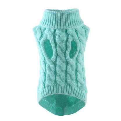 Warm Knitted Pet Jumper for Small and Medium Dogs