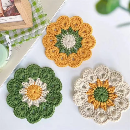 Handmade Crocheted Cotton Coaster