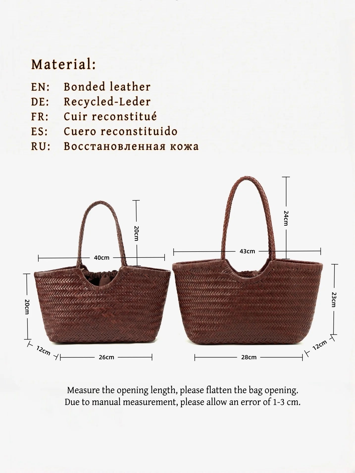 Handwoven Leather Tote Bag