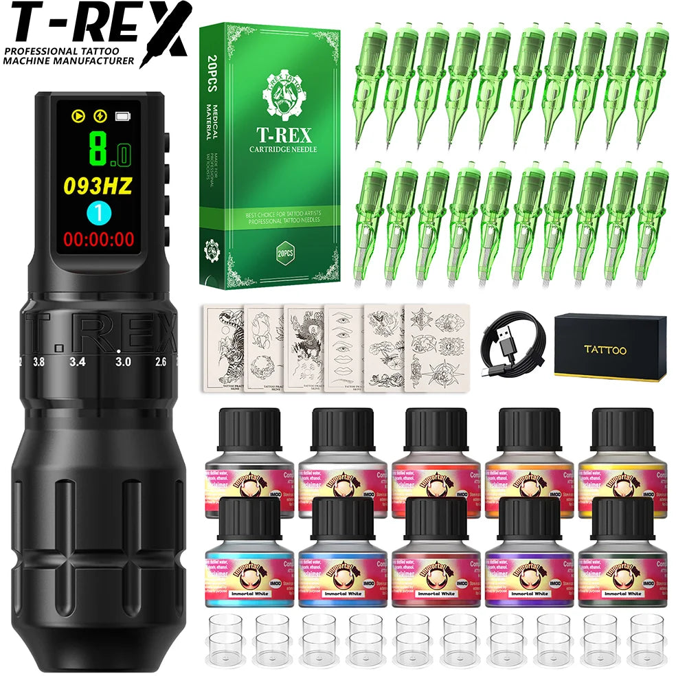 T-Rex Wireless Tattoo Machine Pen Kit