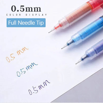 0.5mm Needle Tip Liquid Gel Pen Set