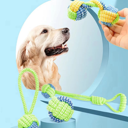 Cotton Rope Dog Chew Toy Ball