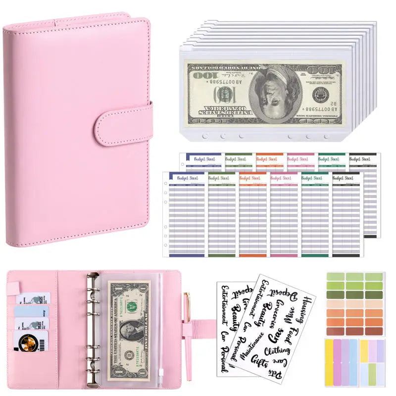 Practical Household Accessory – A6 PU Leather Budget Notebook – pp