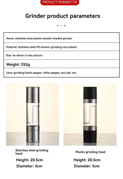 Manual Dual Salt and Pepper Mill