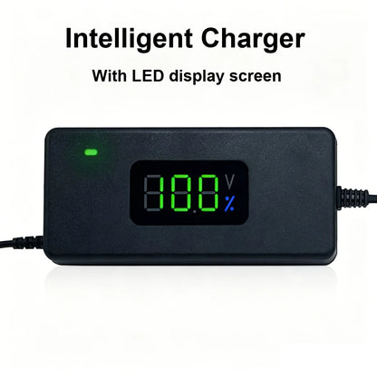 Smart Lithium Battery Charger with LED Display