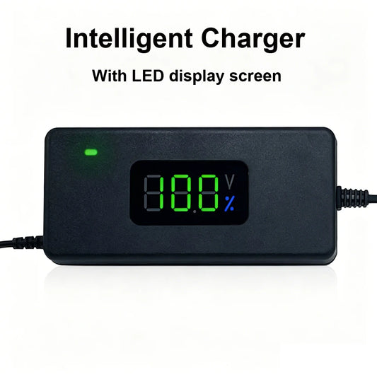 Smart Lithium Battery Charger with LED Display
