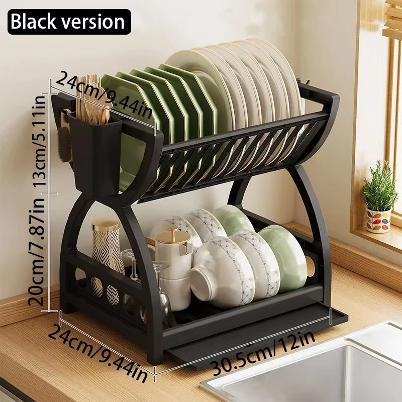 Double-Layer Dish Drying Rack