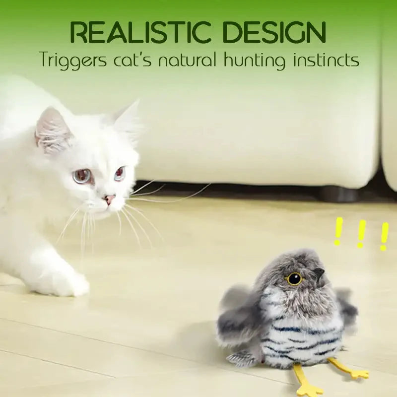 Interactive Flapping Bird Toy for Cats