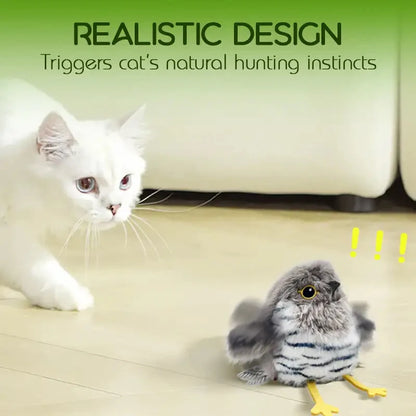 Interactive Flapping Bird Toy for Cats