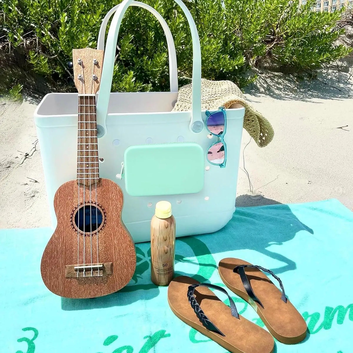 Silicone Beach Bag Phone Holder