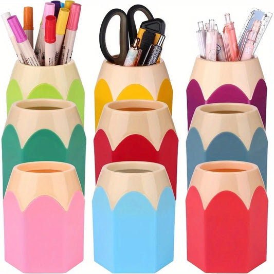 Pencil Shaped Desktop Pen Holder