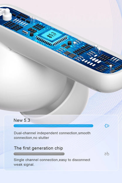 Bluetooth 5.3 Noise Cancelling Earphones with 30-Hour Battery
