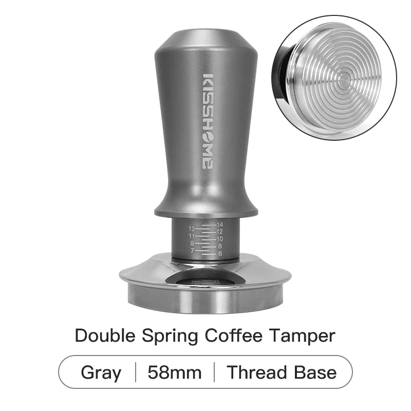30lb Calibrated Coffee Tamper with Double Spring for Espresso Portafilters