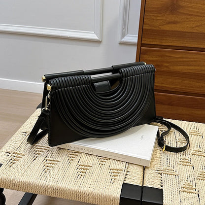 Luxury Ruched Evening Clutch Crossbody Bag