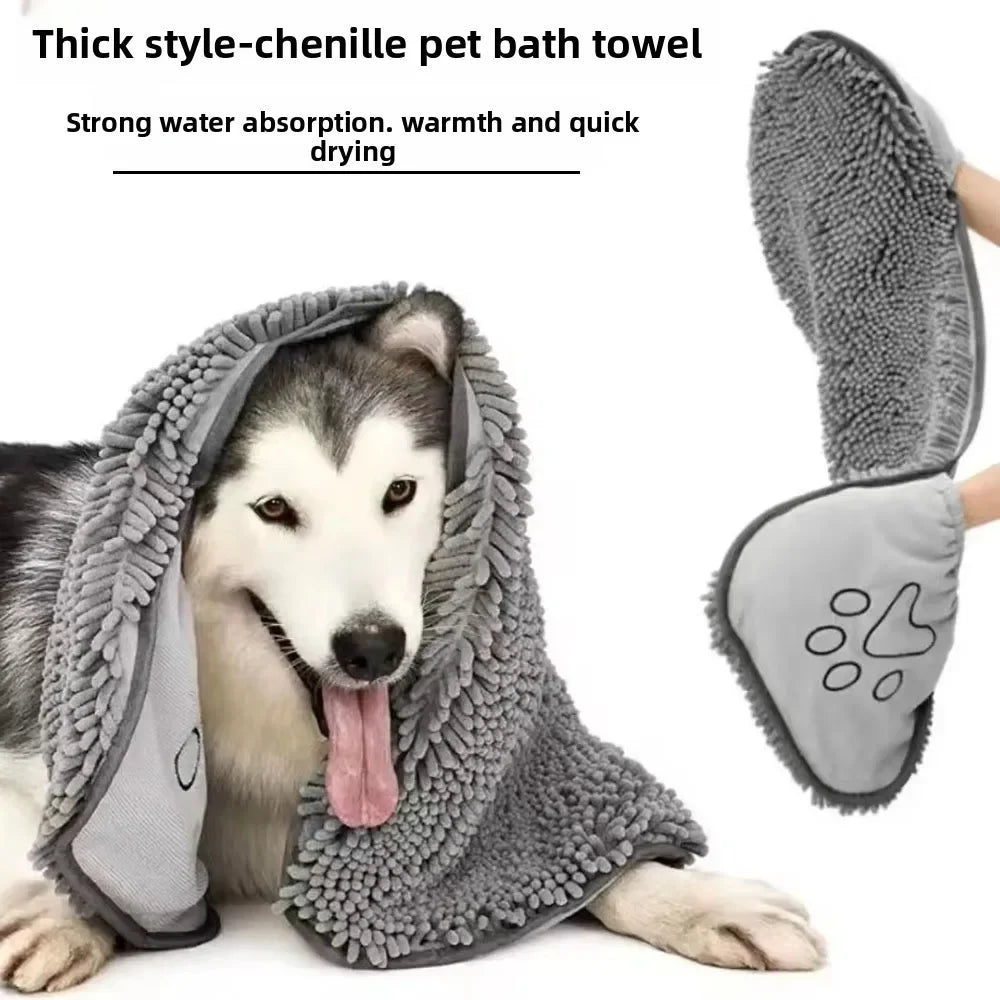 Super Absorbent Pet Bath Towel for Dogs & Cats