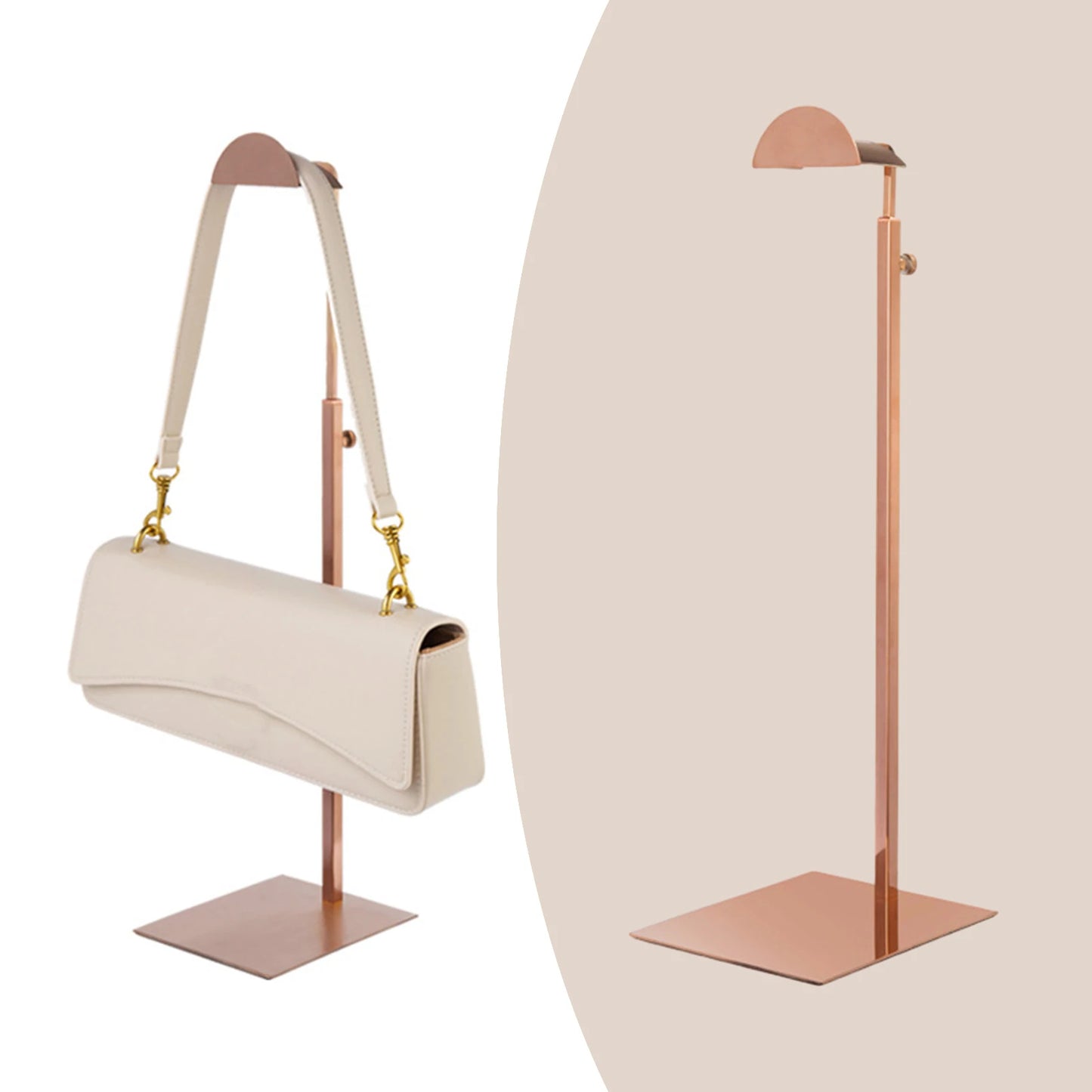 Adjustable Stainless Steel Handbag Display Stand