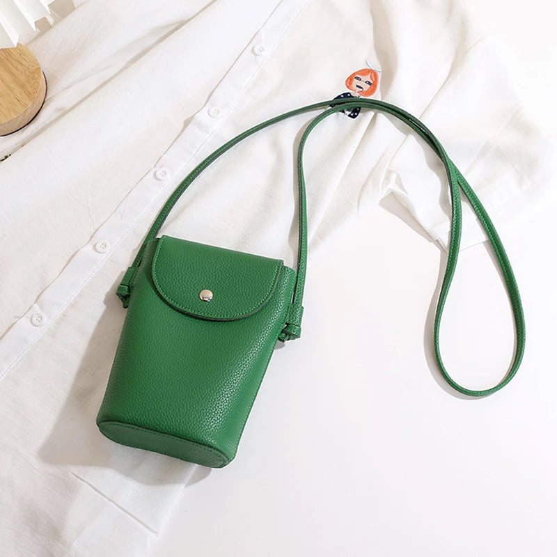 PU Leather Flap Crossbody Phone Bag