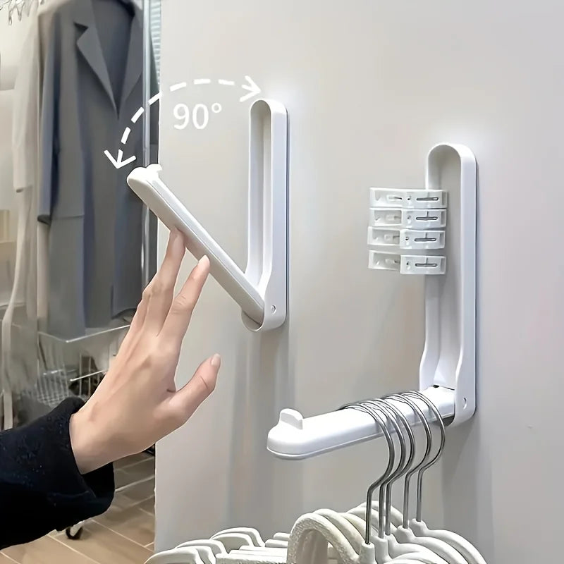 Space-Saving Foldable Clothes Hanger Organizer