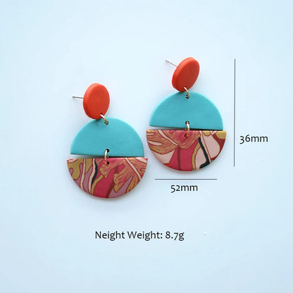 Art Floral Pattern Earrings