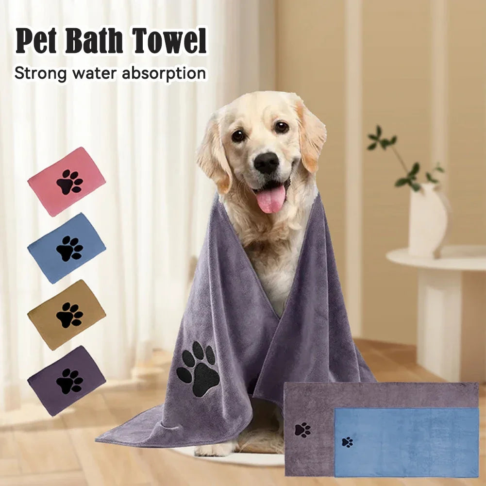 Pet Microfiber Bath Towel
