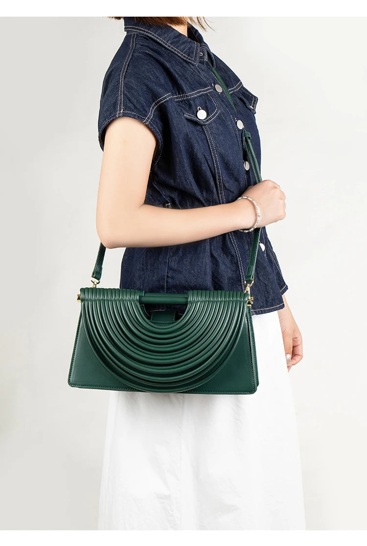 Gold Handwoven Evening Handbag