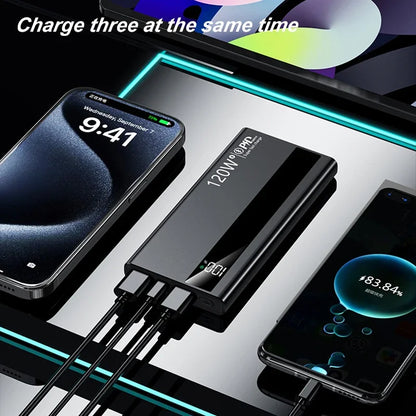 120W Ultra Capacity Fast Charging Power Bank